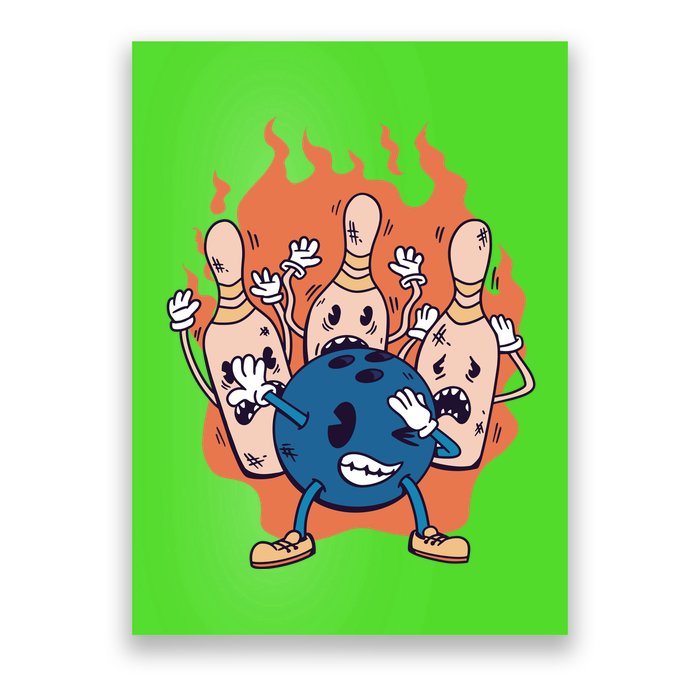 Bowling Ball And Pins Dabbing Poster