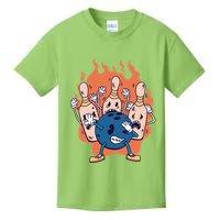 Bowling Ball And Pins Dabbing Kids T-Shirt