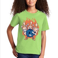 Bowling Ball And Pins Dabbing Kids T-Shirt