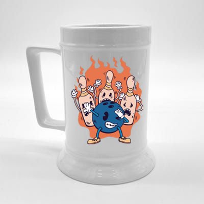 Bowling Ball And Pins Dabbing Beer Stein