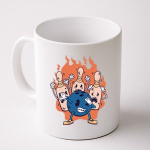 Bowling Ball And Pins Dabbing Coffee Mug