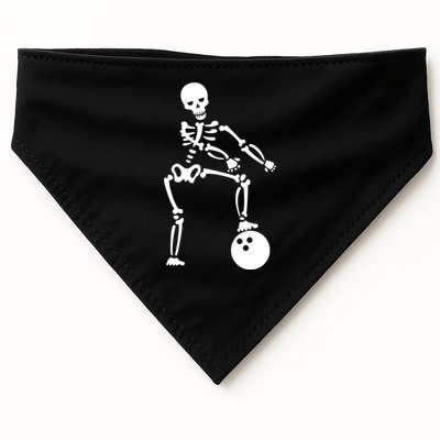 Bowling Ball Floss like A Boss Skeleton USA-Made Doggie Bandana