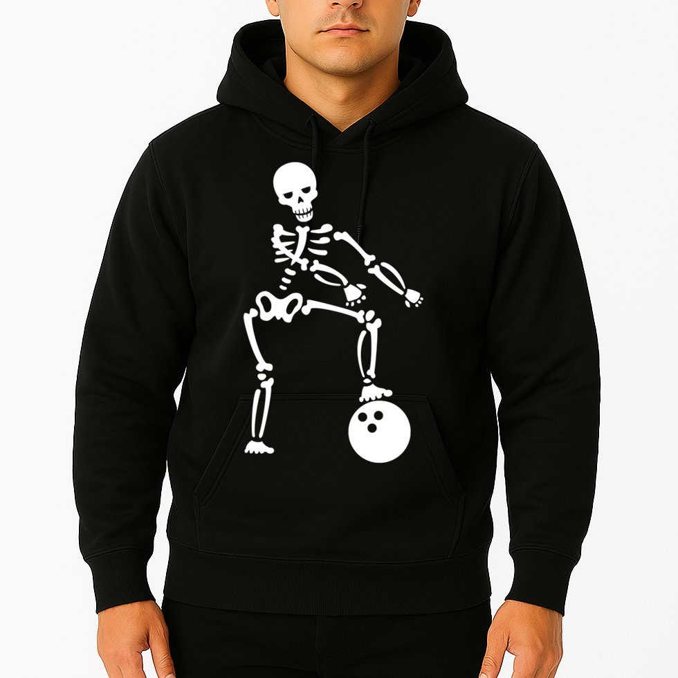 Bowling Ball Floss like A Boss Skeleton Hoodie