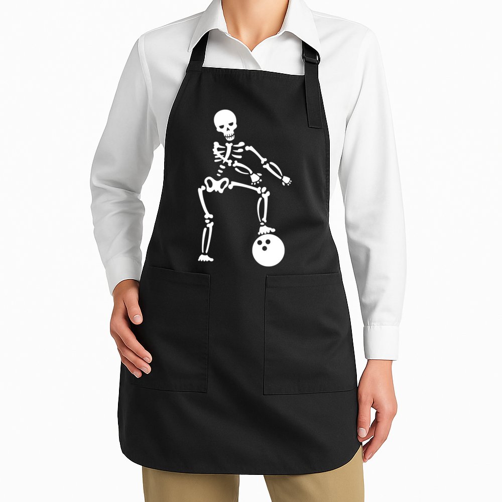Bowling Ball Floss like A Boss Skeleton Apron