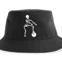 Bowling Ball Floss like A Boss Skeleton Sustainable Bucket Hat