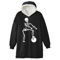 Bowling Ball Floss like A Boss Skeleton Hooded Wearable Blanket