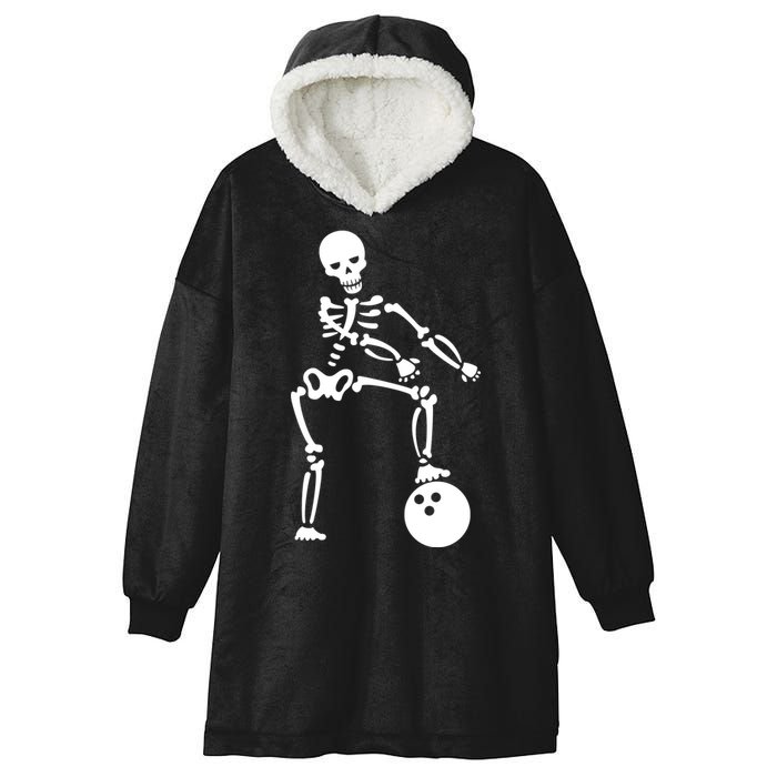 Bowling Ball Floss like A Boss Skeleton Hooded Wearable Blanket