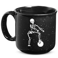 Bowling Ball Floss like A Boss Skeleton 15oz Campfire Ceramic Mug