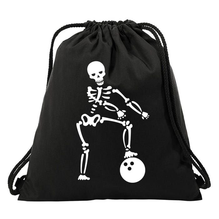 Bowling Ball Floss like A Boss Skeleton Drawstring Bag