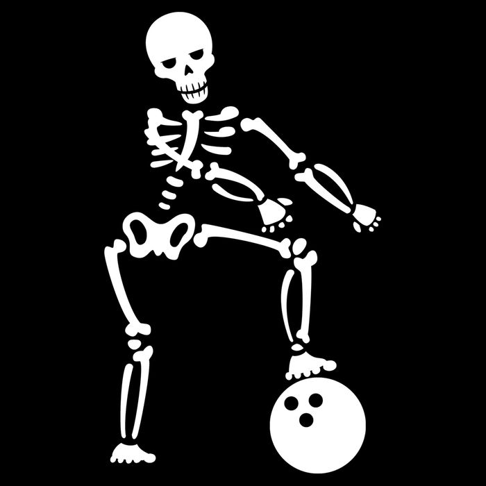 Bowling Ball Floss like A Boss Skeleton Drawstring Bag