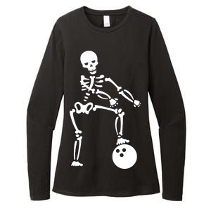 Bowling Ball Floss like A Boss Skeleton Womens CVC Long Sleeve Shirt