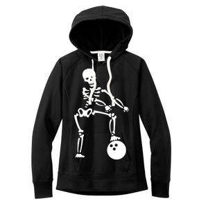 Bowling Ball Floss like A Boss Skeleton Women's Fleece Hoodie