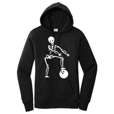 Bowling Ball Floss like A Boss Skeleton Women's Pullover Hoodie