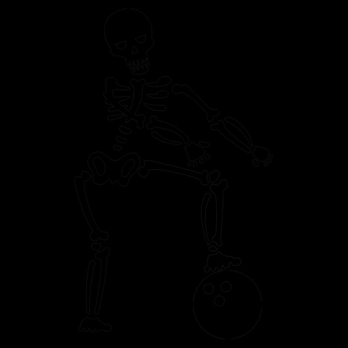 Bowling Ball Floss like A Boss Skeleton 16oz Travel Tumbler