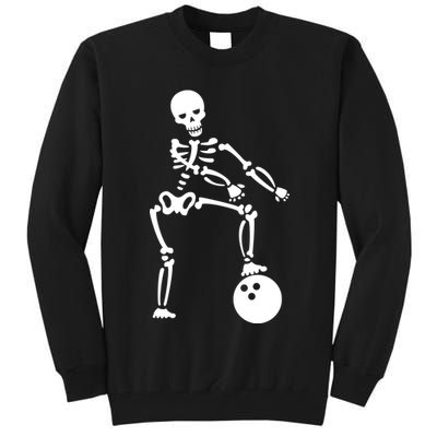 Bowling Ball Floss like A Boss Skeleton Tall Sweatshirt