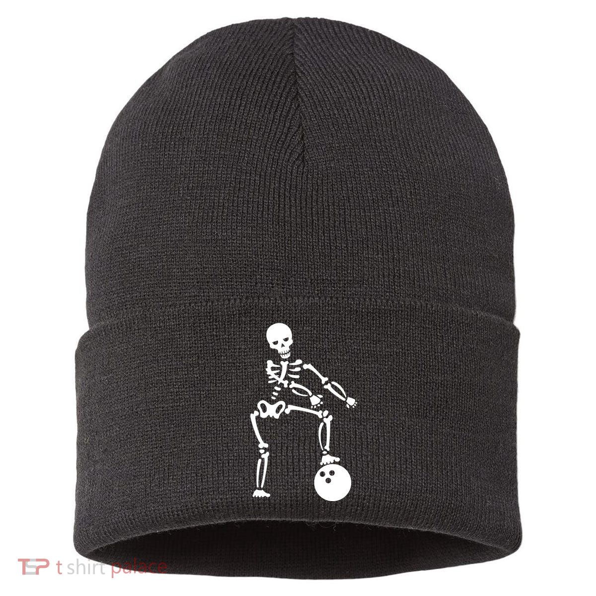 Bowling Ball Floss like A Boss Skeleton Sustainable Knit Beanie