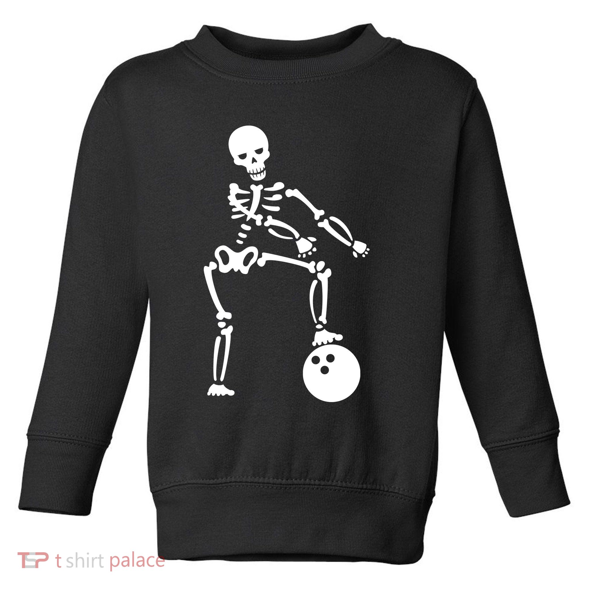 Bowling Ball Floss like A Boss Skeleton Toddler Sweatshirt