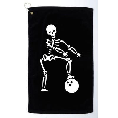 Bowling Ball Floss like A Boss Skeleton Golf Towel