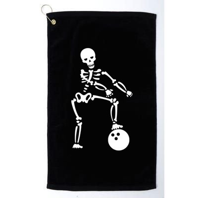 Bowling Ball Floss like A Boss Skeleton Platinum Collection Golf Towel