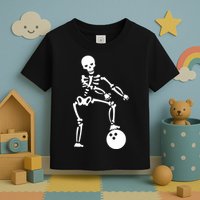 Bowling Ball Floss like A Boss Skeleton Toddler T-Shirt