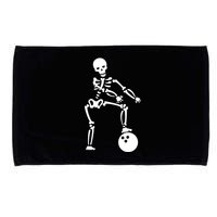 Bowling Ball Floss like A Boss Skeleton Microfiber Hand Towel