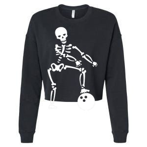 Bowling Ball Floss like A Boss Skeleton Cropped Pullover Crew