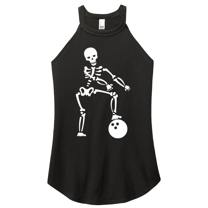 Bowling Ball Floss like A Boss Skeleton Women's Perfect Tri Rocker Tank