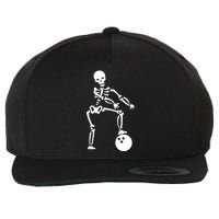 Bowling Ball Floss like A Boss Skeleton Wool Snapback Cap