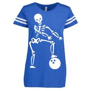 Bowling Ball Floss like A Boss Skeleton Enza Ladies Jersey Football T-Shirt