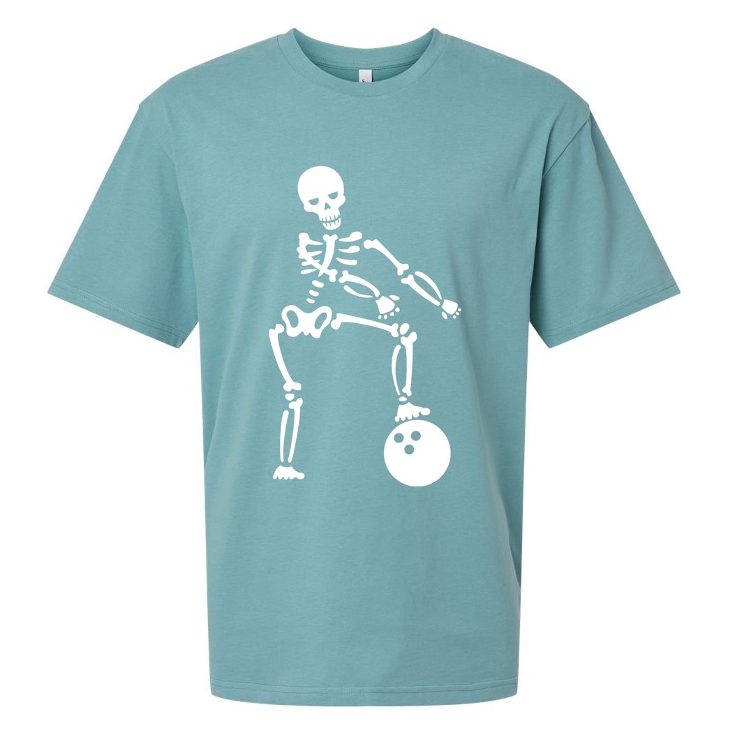 Bowling Ball Floss like A Boss Skeleton Sueded Cloud Jersey T-Shirt