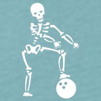 Bowling Ball Floss like A Boss Skeleton Sueded Cloud Jersey T-Shirt