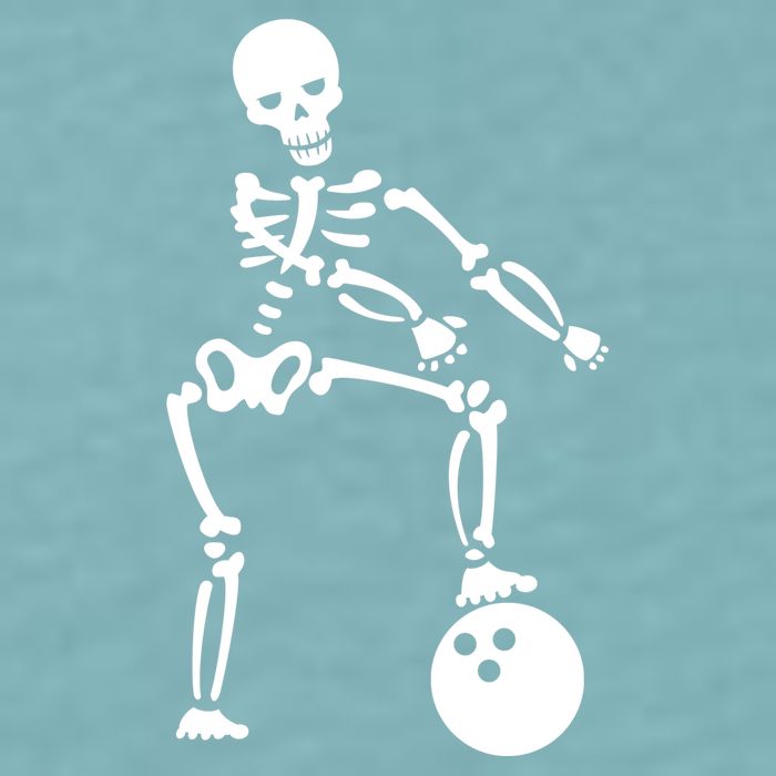 Bowling Ball Floss like A Boss Skeleton Sueded Cloud Jersey T-Shirt