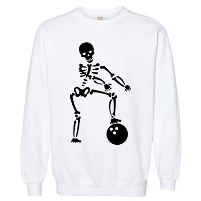 Bowling Ball Floss like A Boss Skeleton Garment-Dyed Sweatshirt