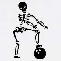 Bowling Ball Floss like A Boss Skeleton Garment-Dyed Sweatshirt