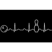 Bowling Lifeline Heartbeat Pulse Bumper Sticker