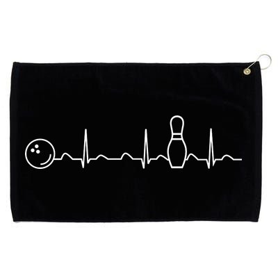 Bowling Lifeline Heartbeat Pulse Grommeted Golf Towel