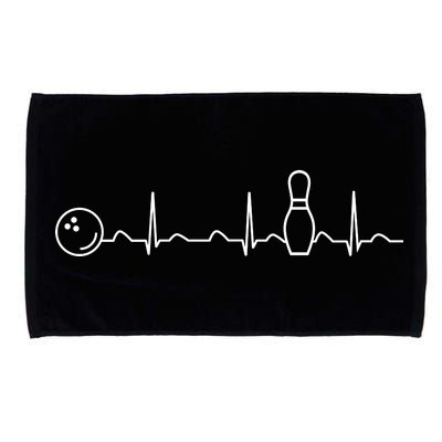 Bowling Lifeline Heartbeat Pulse Microfiber Hand Towel