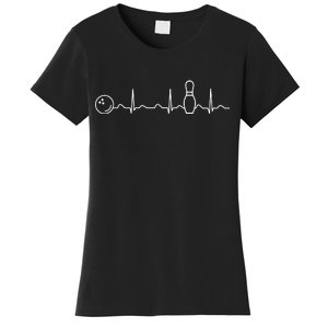 Bowling Lifeline Heartbeat Pulse Women's T-Shirt