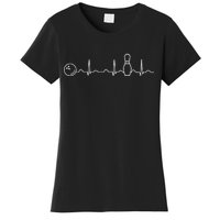 Bowling Lifeline Heartbeat Pulse Women's T-Shirt