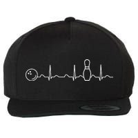 Bowling Lifeline Heartbeat Pulse Wool Snapback Cap