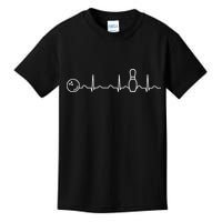 Bowling Lifeline Heartbeat Pulse Kids T-Shirt