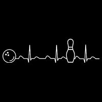 Bowling Lifeline Heartbeat Pulse Kids T-Shirt