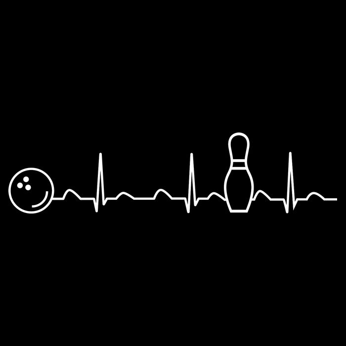 Bowling Lifeline Heartbeat Pulse Kids T-Shirt