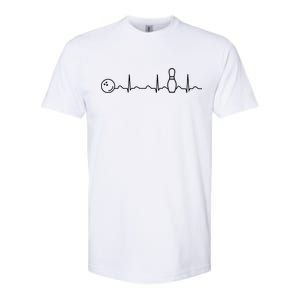 Bowling Lifeline Heartbeat Pulse Softstyle CVC T-Shirt