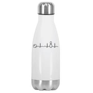 Bowling Lifeline Heartbeat Pulse Stainless Steel Insulated Water Bottle