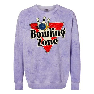 Bowling Zone Vintage Colorblast Crewneck Sweatshirt