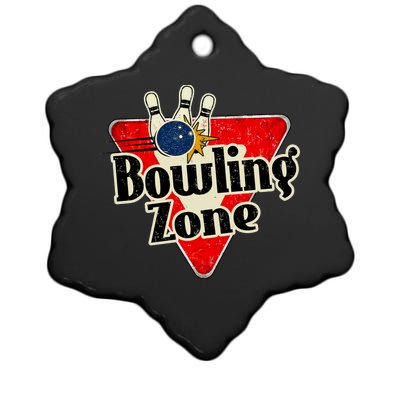 Bowling Zone Vintage Ceramic Star Ornament