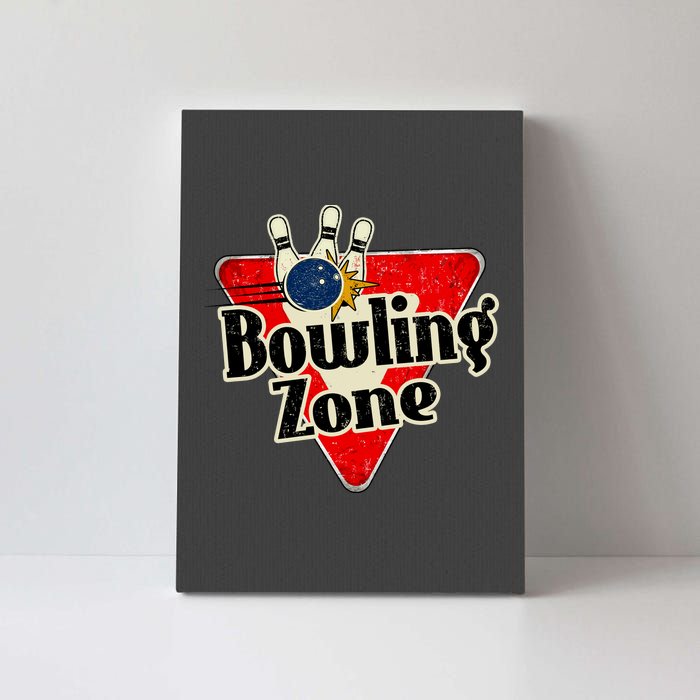 Bowling Zone Vintage Canvas