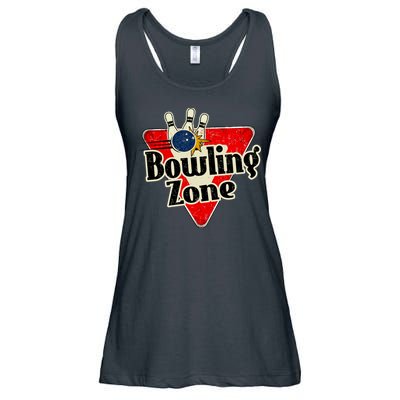 Bowling Zone Vintage Ladies Essential Flowy Tank