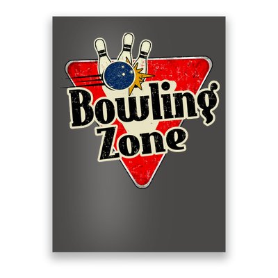 Bowling Zone Vintage Poster